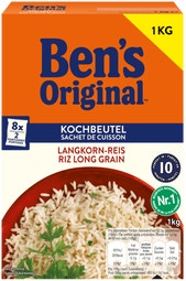 BEN'S ORIGINAL™ Original-Langkorn-Reis 10-Minuten im  Kochbeutel 1kg image