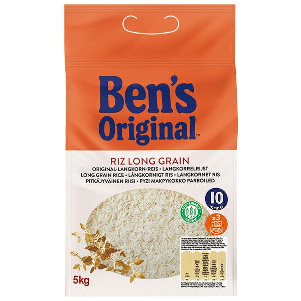 BEN'S ORIGINAL™ riz Long Grain en vrac - 10 minutes - 5kg