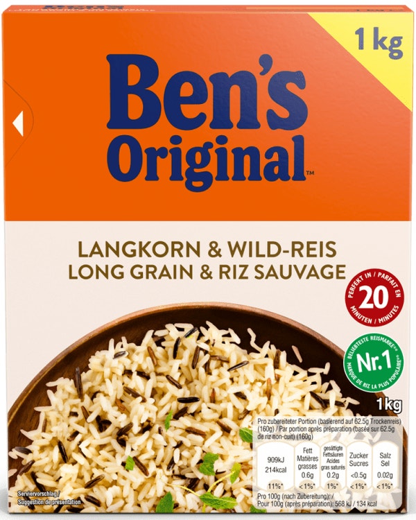 BEN'S ORIGINAL™ Langkorn-Reis + Wild-Reis 1Kg