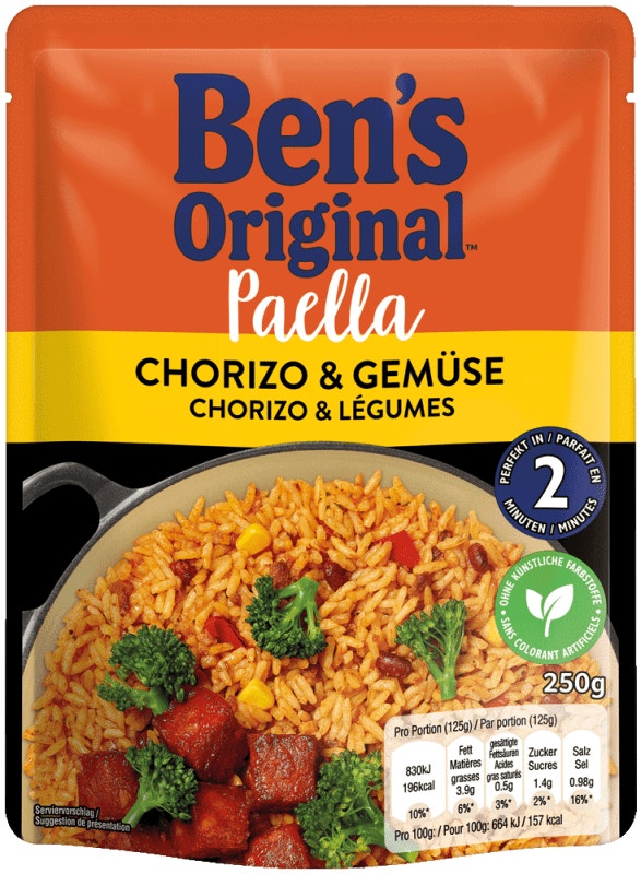 UNCLE BEN'S Riz Paella - Express 2 min au micro-onde ou à la poêle