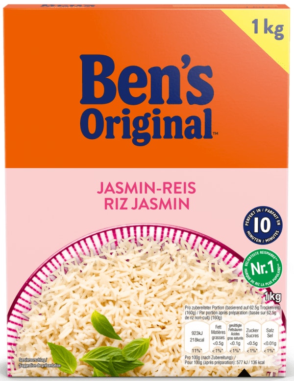 BEN'S ORIGINAL BISTRO EXPRESS riz au jasmin, riz à grains longs d